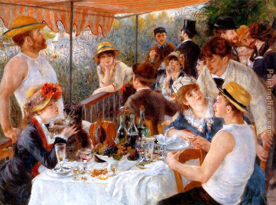 The Boating Party Lunch I painting - Pierre Auguste Renoir The Boating Party Lunch I art painting